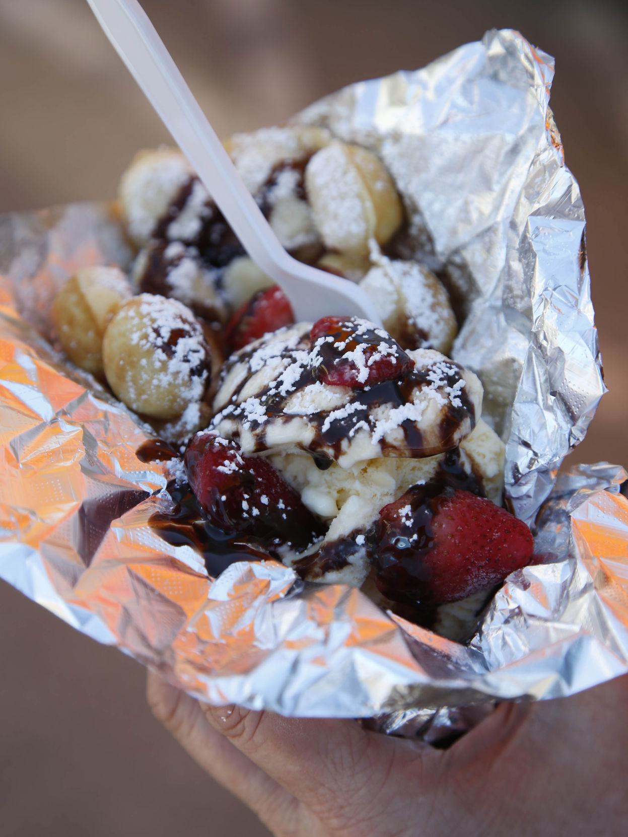 Returning food - BUBBLE WAFFLE WRAP